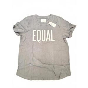 NWT Anthropologie Sol Angeles  "Equal" Shirt Black XL